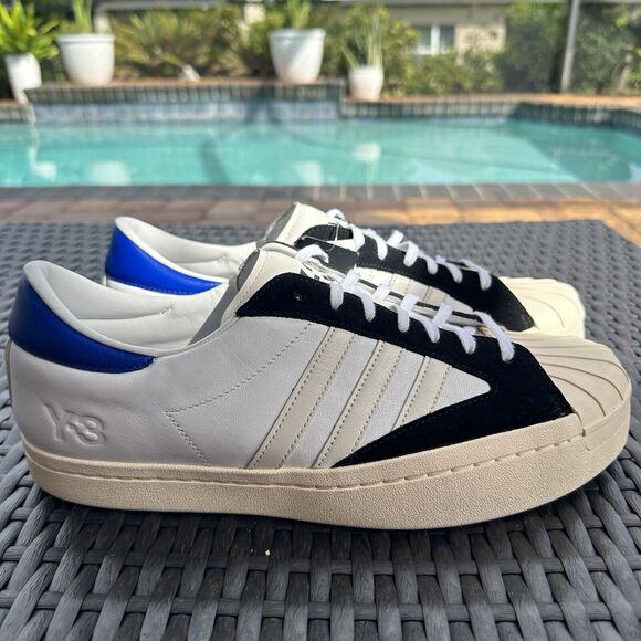 Adidas Y-3 Yohji Star White Bold Blue Men\'s Athletic Shoes FX0895 Size 12 main image 10